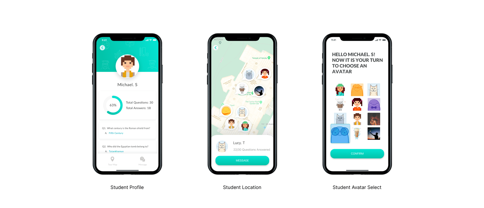 Ed Tripper final product screens — screen 1